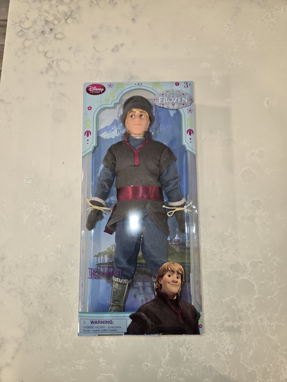 Disney Kristoff Doll in Gray, Blue & Maroon Outfit